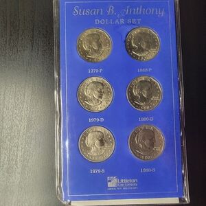 Susan B Anthony silver dollar set